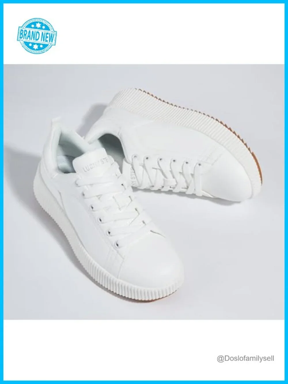 Women's Woven Platform Sneakers Lace-Up Rhinestone Walking Shoes